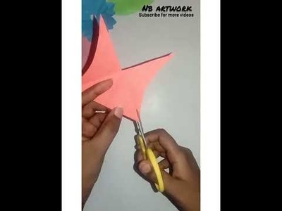 How to make a paper bow????. easy paper craft. #shorts