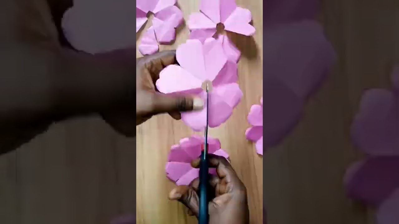 How to make easy rose flower with love #tik #shorts #handcraft