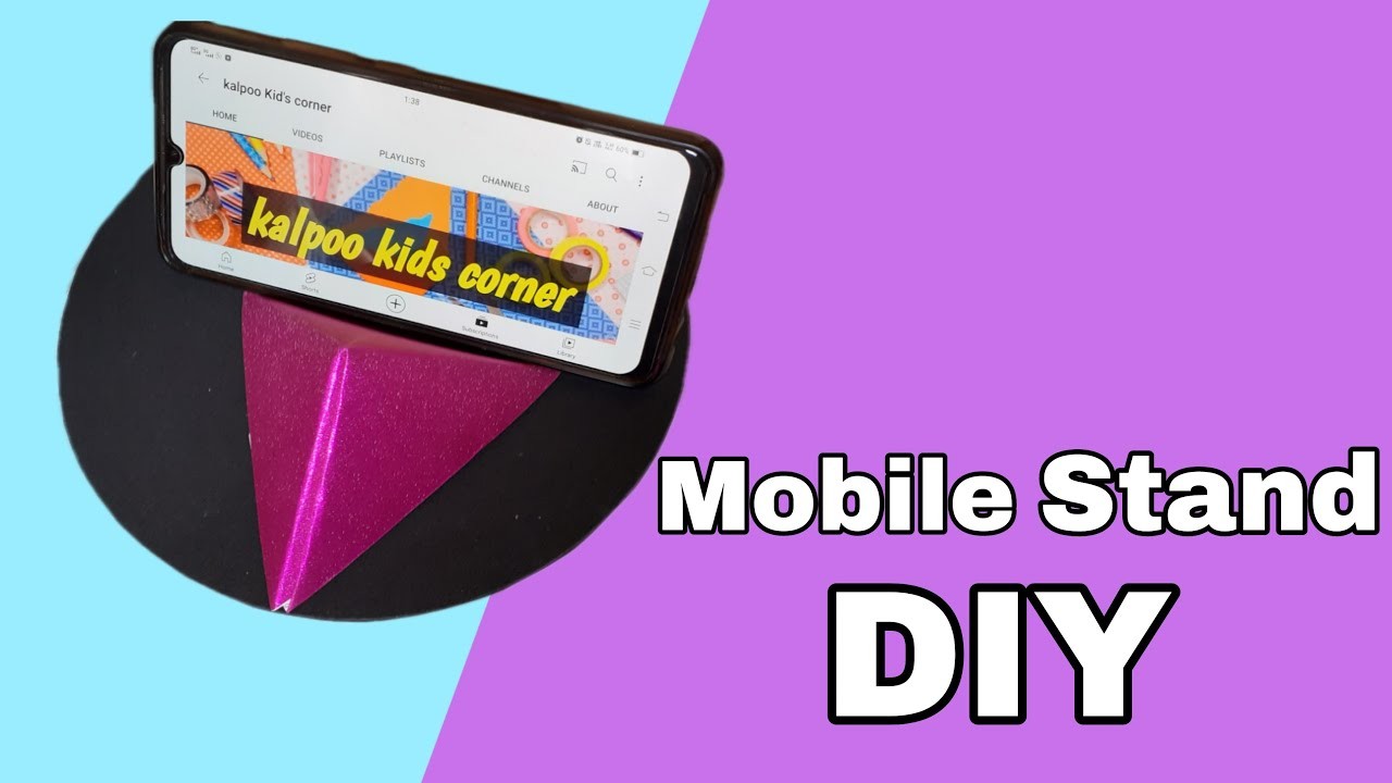 Orgami Mobile Stand.How to make paper phone stand.Phone stand Diy