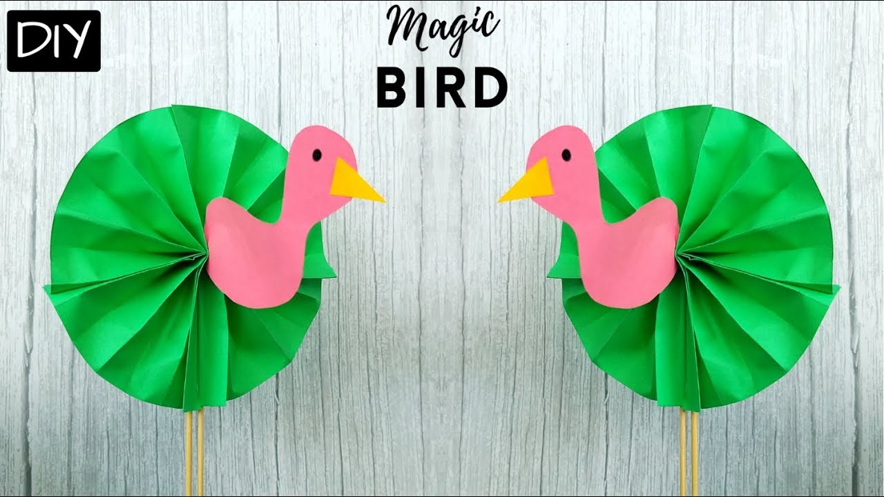 Paper Peacock | How to Make Paper Peacock | Paper Birds | Paper Craft #shorts #ytshorts #viral