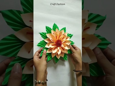 Wall hanging craft with paper, paper craft ideas, wallmate #shorts #wallhanging #viral