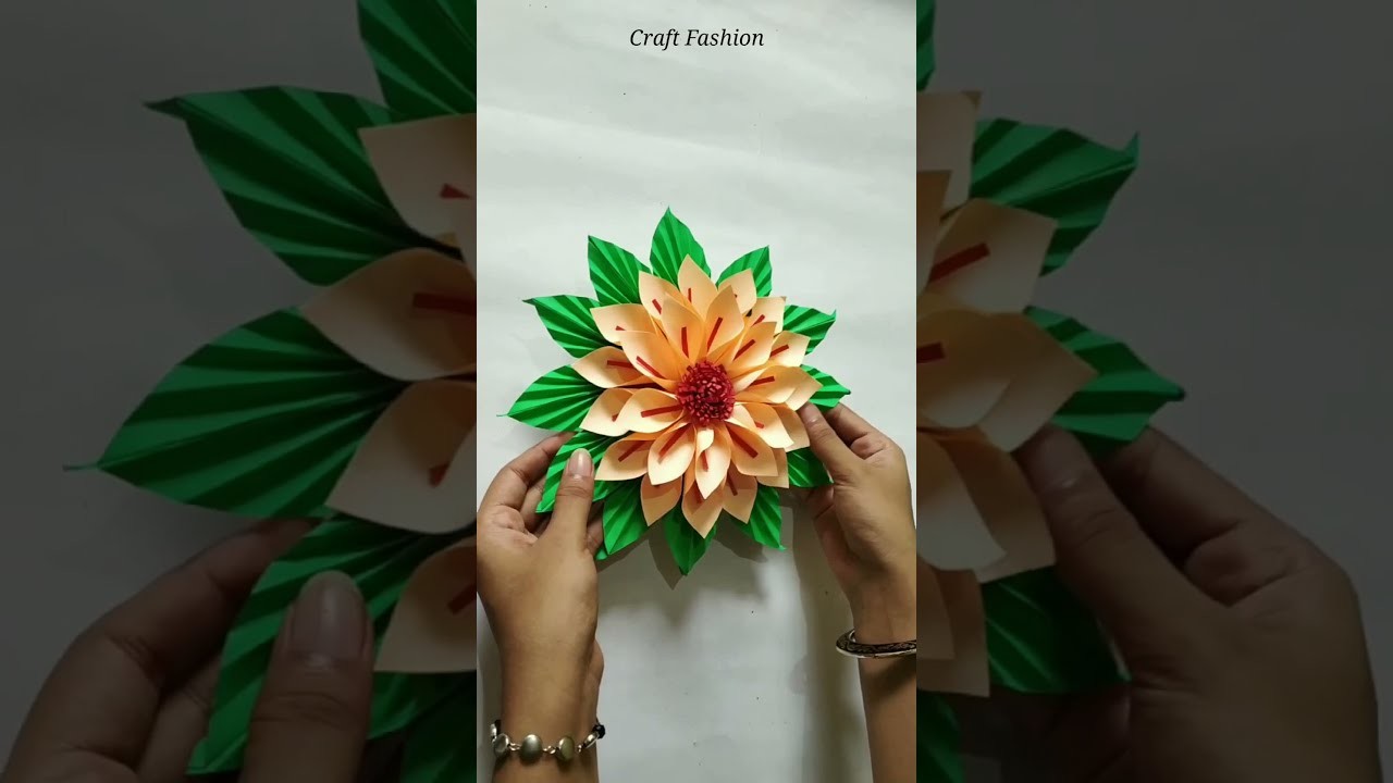 Wall hanging craft with paper, paper craft ideas, wallmate #shorts #wallhanging #viral