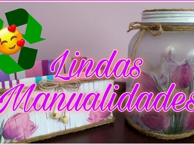 ♻️ 2 BONITAS MANUALIDADES PARA ORGANIZAR- MANUALIDADES CON RECICLAJE -Crafts with Recycling