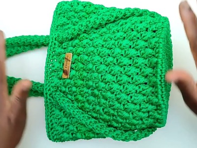 Crochet bag stitch. Borsa uncinetto