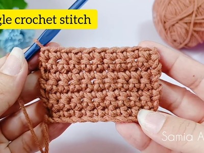 Crochet basics| 2- single crochet stitch | basic stitches