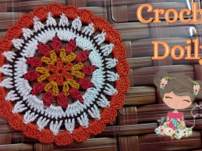Crochet Doily | How To Make Crochet Doily | Crochet Cluster | Glass Mat | Crafty Girl