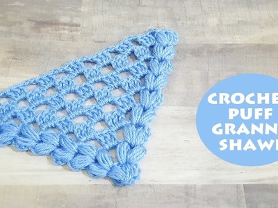 Crochet Granny Puff Shawl | Crochet With Samra