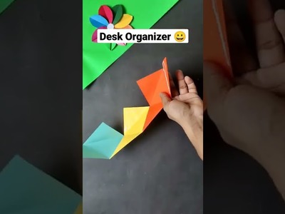 DIY Easy Paper Pen pencil holder | Desk Organizer | Origami Paper pen holder #sacraft #shorts#tiktok