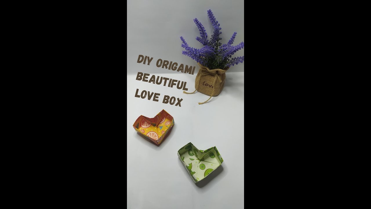 DIY Origami Beautiful Love Box#origami #diy #short
