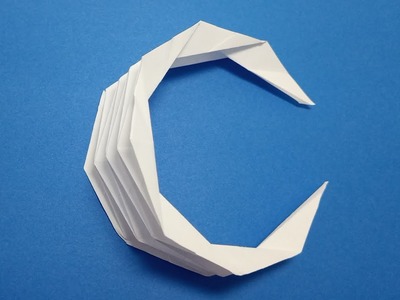 Easy Origami Crescent.Moon. For more interesting tutorials visit my channel. #easyorigami #shorts