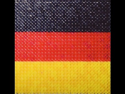 FLAG OF GERMANY  PERLER BEADS I MANDARIN