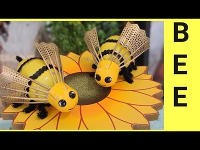 Honey Bee DIY Craft Tutorial Spring Dollar Tree Decor Crafting With Ollie