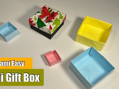 How to make  Paper  Gift Box. Gift Ideas