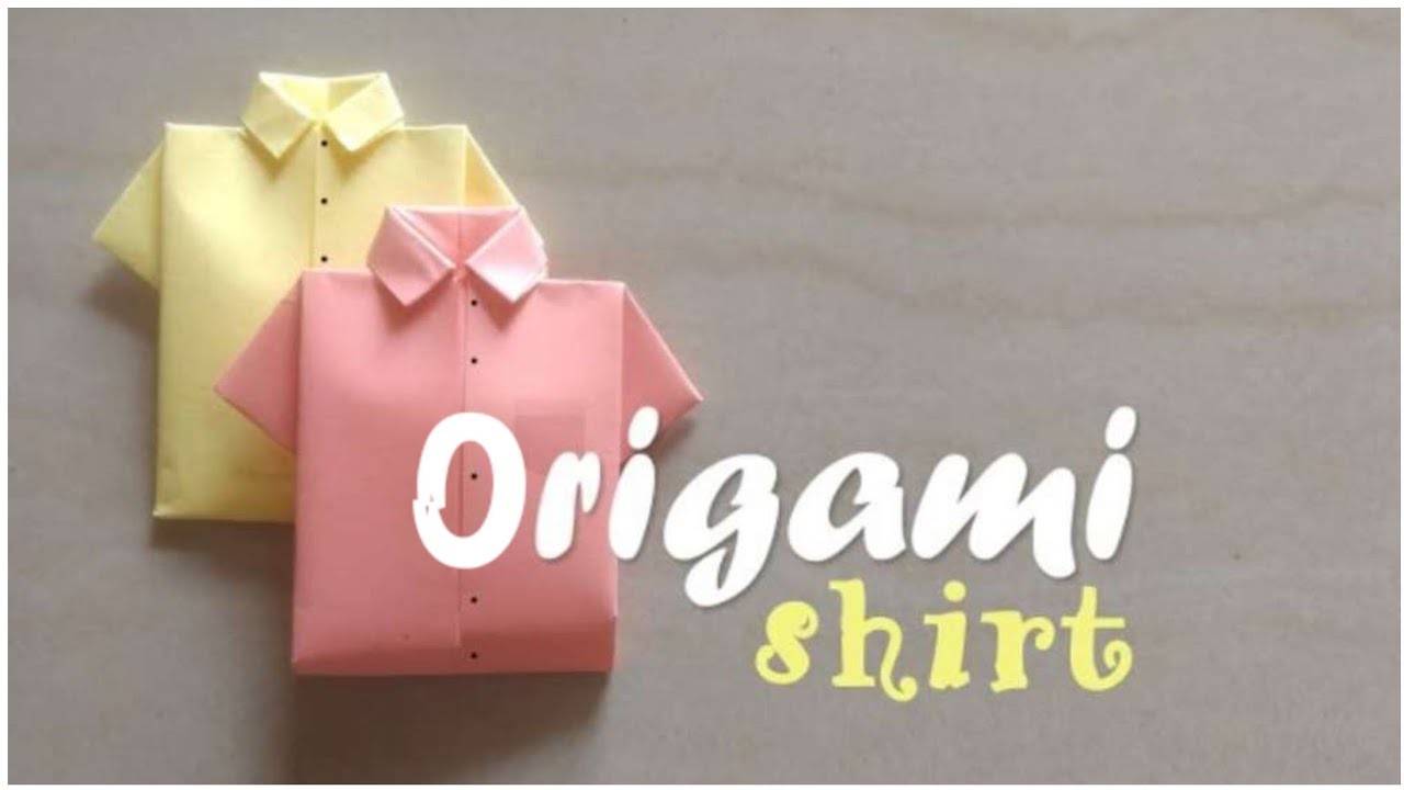 How to make paper shirt| Diy origami paper craft