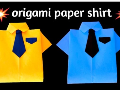 How To Make Paper Shirt||DIY origami paper Craft ||Easy Paper Craft ||shirt making