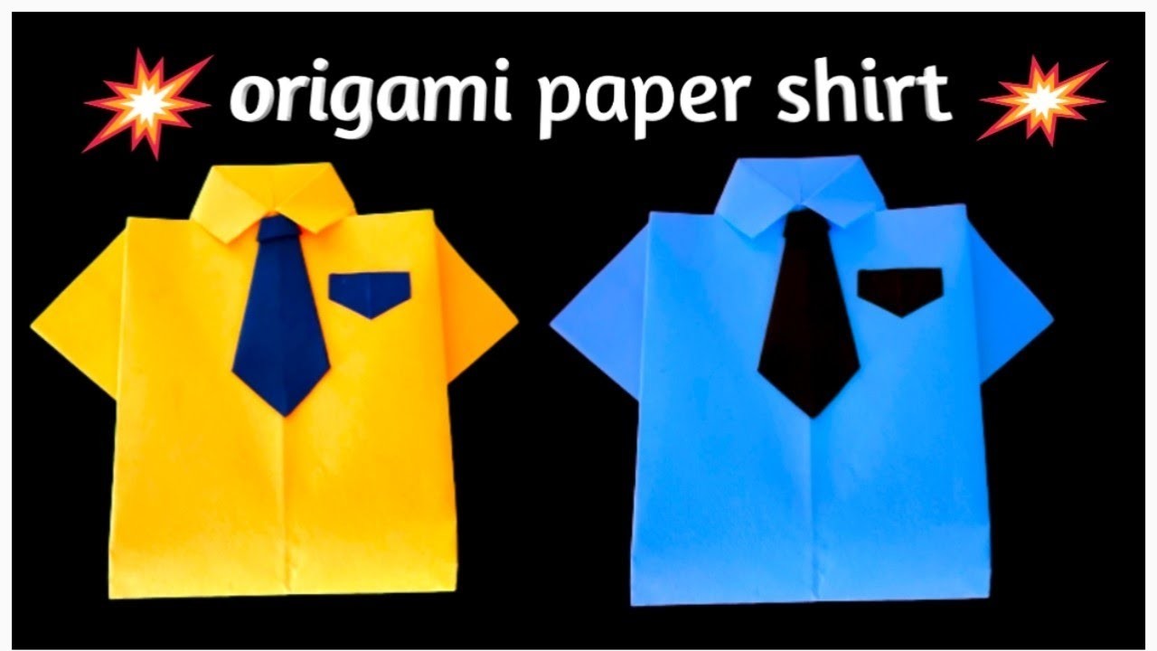How To Make Paper Shirt||DIY origami paper Craft ||Easy Paper Craft ||shirt making