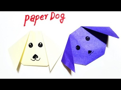 Origami DOG easy | DIY paper crafts Origami DOG face | Paper Dog | How to make Paper dog