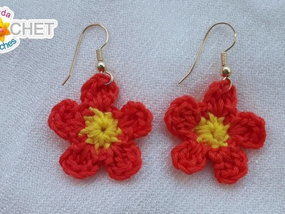 5 Petal Flower Earrings - Quick Fix Tutorial & Crochet Pattern