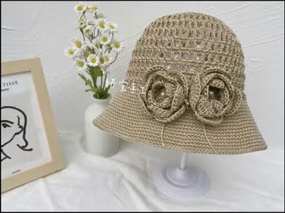 #crochet#Bigsize#fanstitch#CrochetSunHat  SUN HAT Crochet || How to Crochet Summer Hat | Part 2