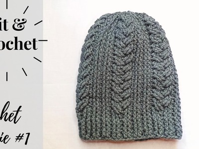 EASY Crochet Cable Beanie Tutorial. Beginners Friendly | Crochet Hat Tutorial