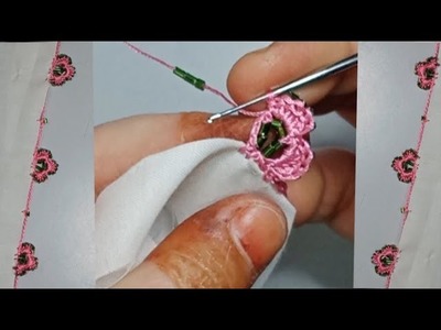 Easy Crochet dupatta  beads border Design @Moon Macrame & Crochet❤️