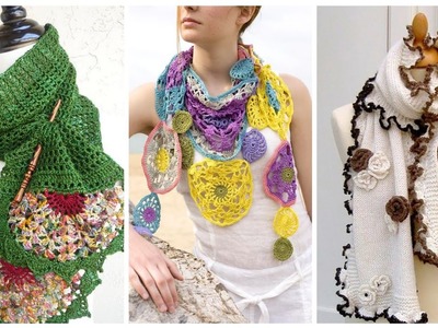 Elegant And Classic Crochet Scarf ???? Design And Ideas Fabulous Collection For Girls