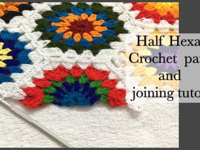Half Hexagon Crochet Pattern and Joining Tutorial, Part 2