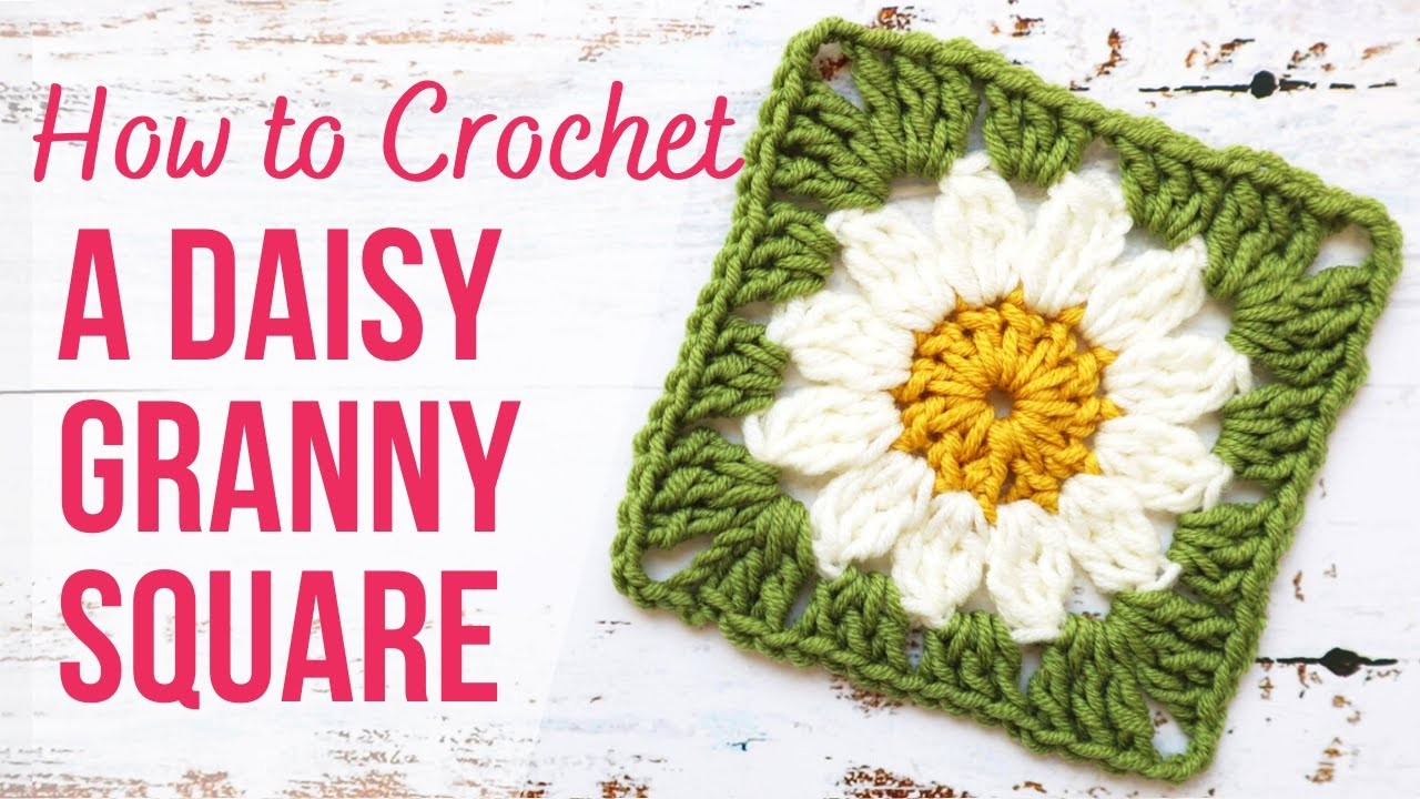 How to Crochet a Daisy Granny Square | Step by Step | US Terms