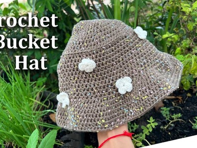 How To Crochet Bucket Hat Easy Tutorial, Summer Hat Crochet