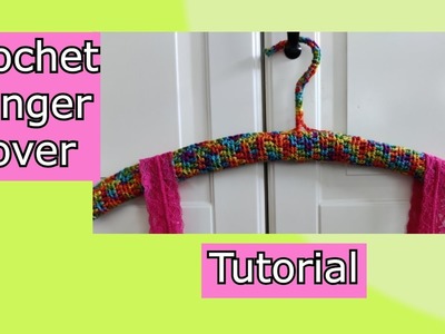 How to Crochet Clothes Hanger Cover   l No Slip Clothes Hanger l Super Easy Hanger Cover Tutorial