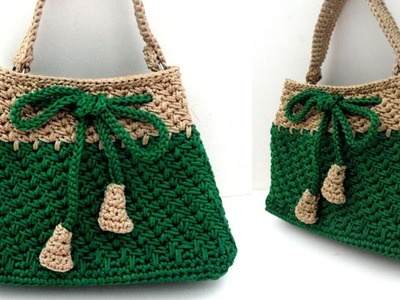 How to make Super Easy DIY Crochet Bag for beginners  #crochet #crochet purse #crochet tutorial