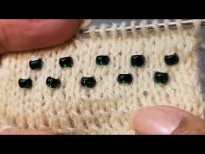 Knitting with beads for beginners