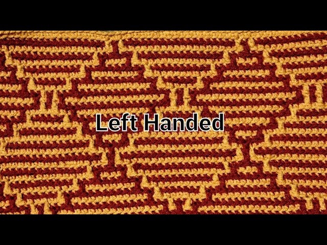 Mosaic Crochet Pattern Left Handed Part 6 of 6
