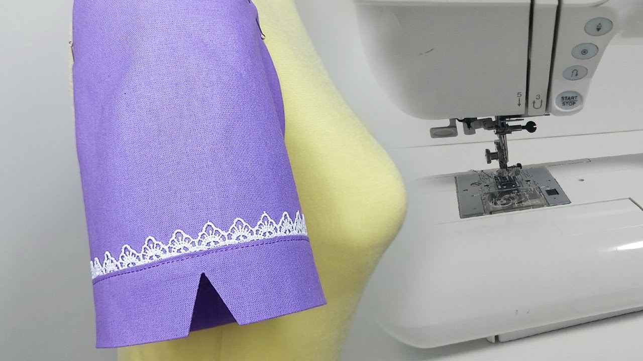 ????No overlock! You can easily sew this sleeve with lace