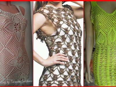 Stylish Crochet pattern shirt Maxi for girl evening wear new ideas#beauitful #crochetpattern 2022.