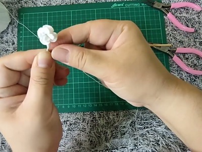 Vlog 139. How to make a crochet flower pendant|Part 2 Crochet Flower Necklace|Microcrochet flower