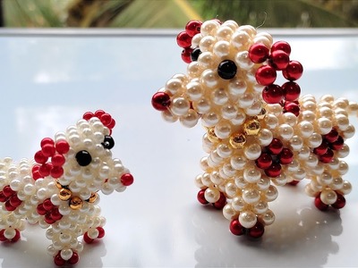 Beaded Puppy | make pearl beaded dog | Beads Craft Ideas | Part 2