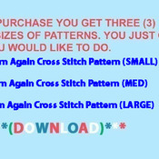 Born Again Cross Stitch Pattern***L@@K***Buyers Can Download Your Pattern As Soon As They Complete The Purchase