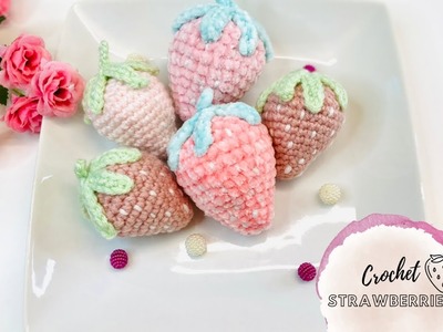 Crochet Strawberries | Strawberry Amigurumi | Easy Crochet Tutorial