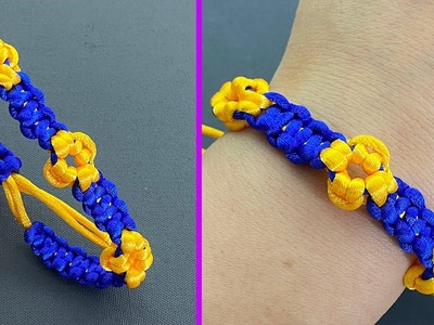 Diy Daisy Flower Bracelet | How To Make Macrame Bracelets | Sun Flower Bracelet | Pulseira Margarida