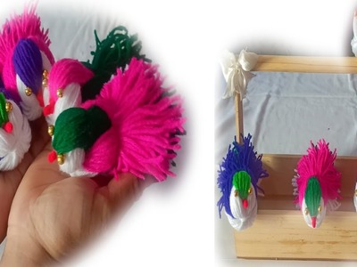 Easy Woolen bird craft making || Making Wool Birds|| Woolen Craft || maguva Creations