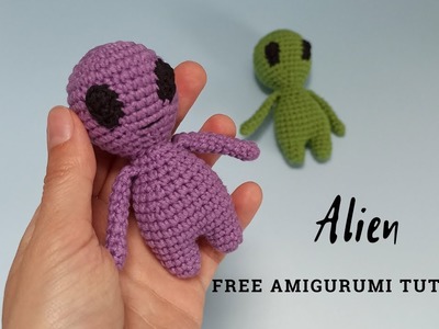 Free Crochet Pattern Alien | Step-by-step Amigurumi Tutorial