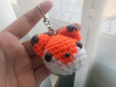 FREE PATTERN SMALL FOX KEYCHAIN | crochet tutorial