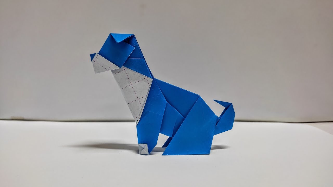 How To Fold A Paper Dog Easy | Origami Dog Easy