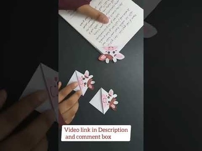 How to make a corner bookmark | origami bookmark making ideas