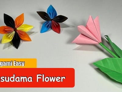 How to make a Kusudama Paper Flower | Easy origami Flower for beginners making