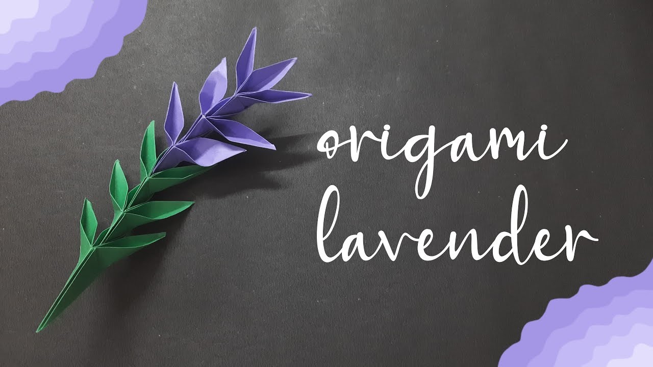 How To Make a Origami Lavender Flower | DIY | Origami Flower ||