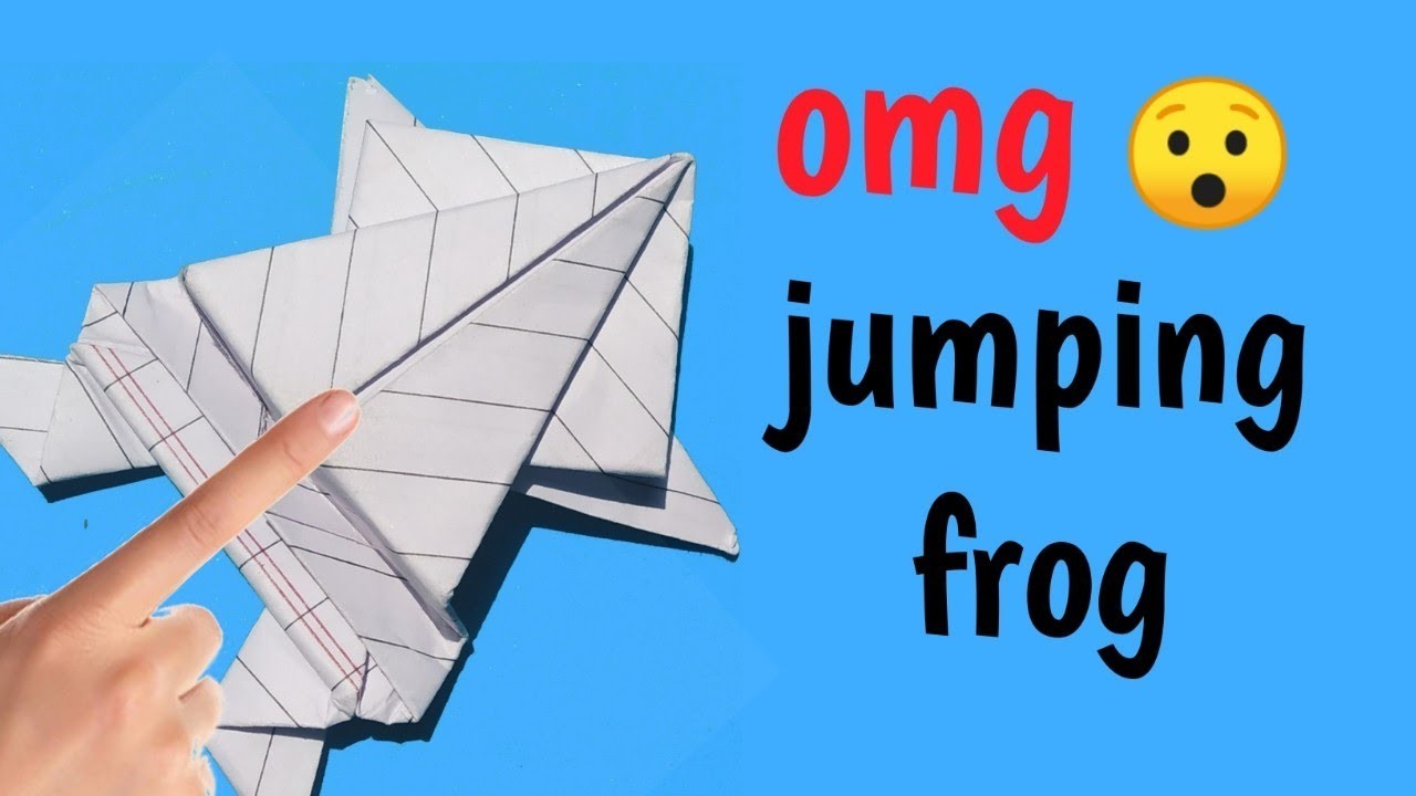 How to make a paper jumping frog - fun & easy origami