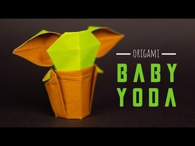 How to make an origami baby Yoda.Grogu