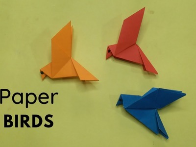 How to make birds with origami paper at home | paper birds making step by step